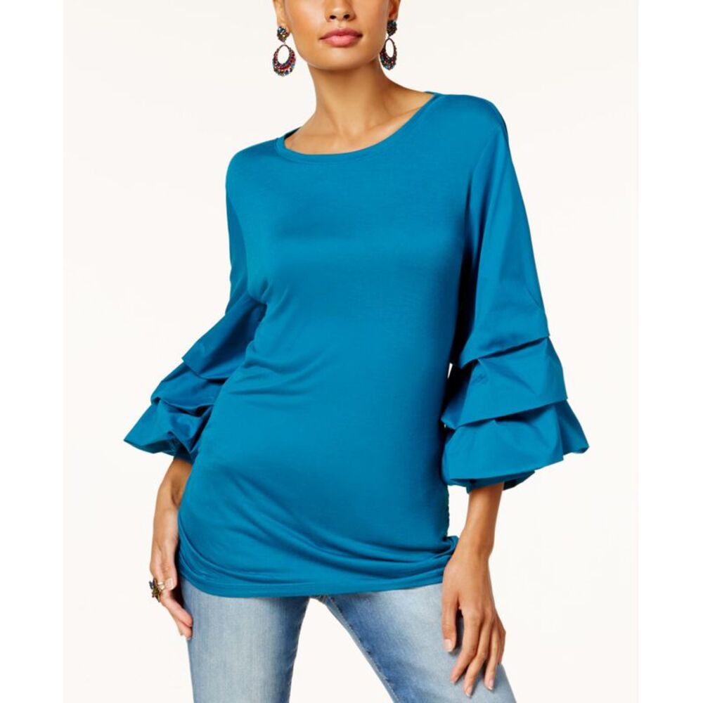 Anna Sui Loves INC International Concepts Tiered-Sleeve Top
